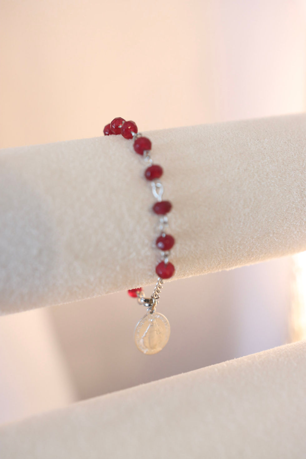 Bracelet Quartz & pendant Vierge Marie