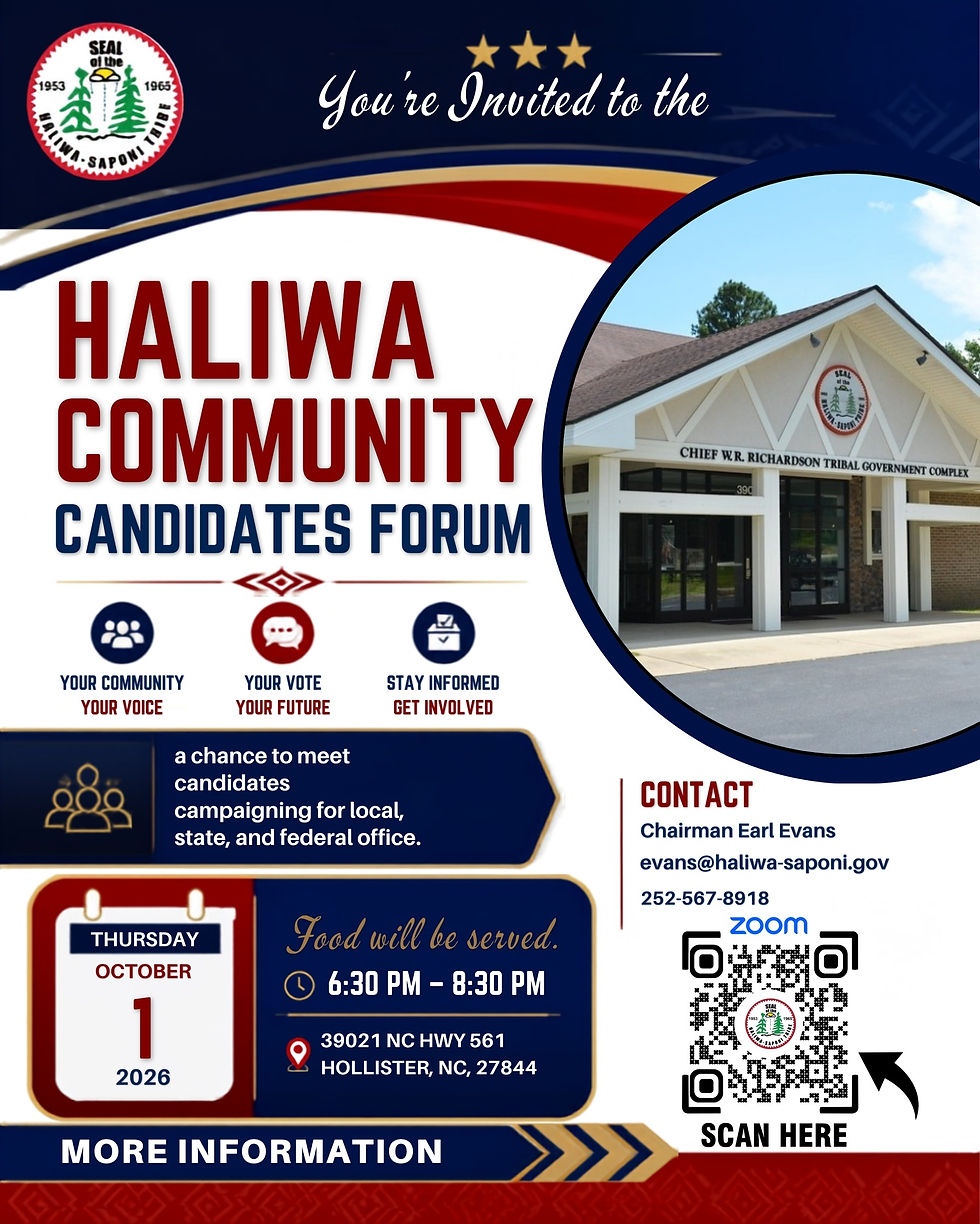 Haliwa Community Candidates Forum