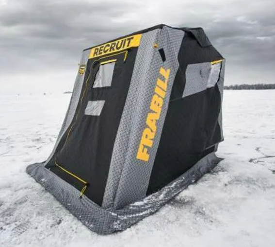 an ice fishing tent