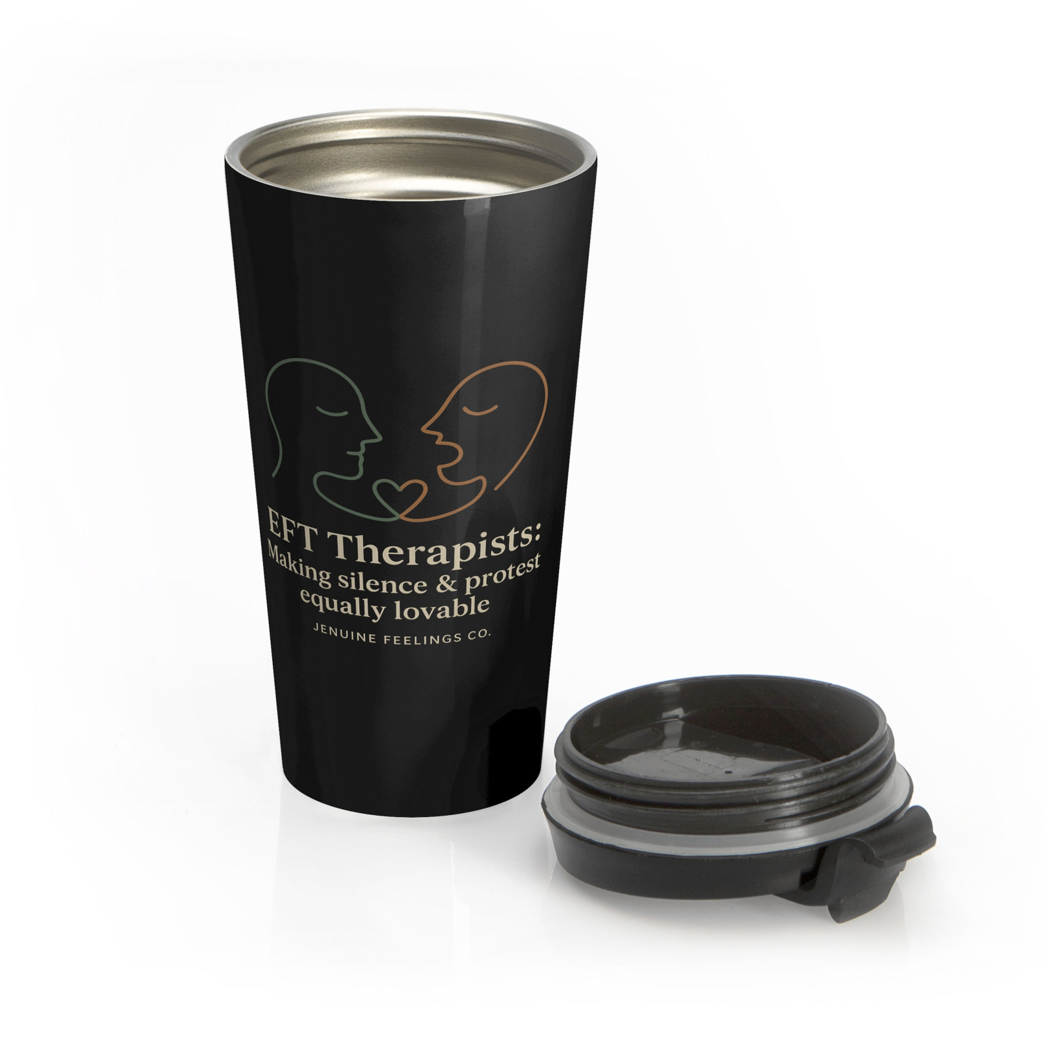 Therapist Travel Mug-Holding Silence and Protest