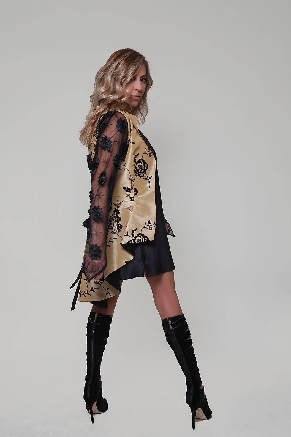 Thumbnail: Celestine Jacket - Antique Gold Jacket