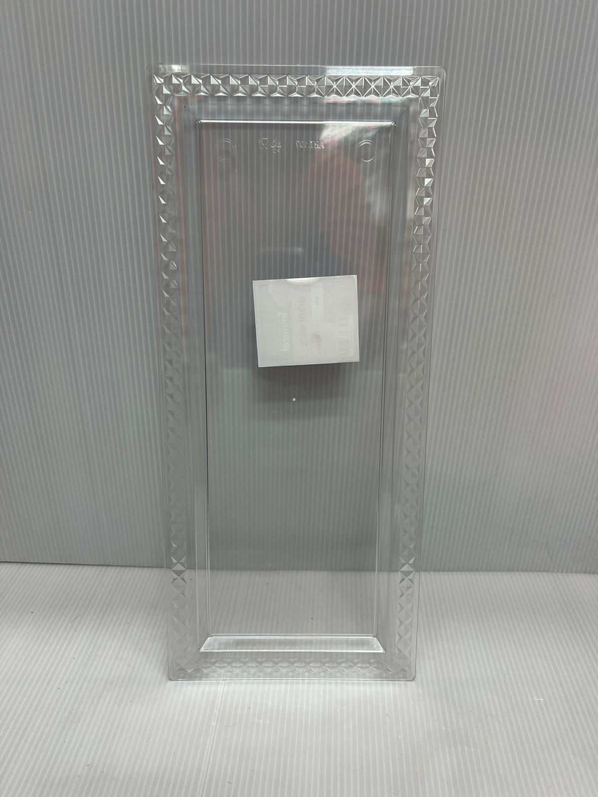 מגש קריסטל מלבן צר