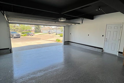 Customized Garage, Edmonton AB With Floor Coating