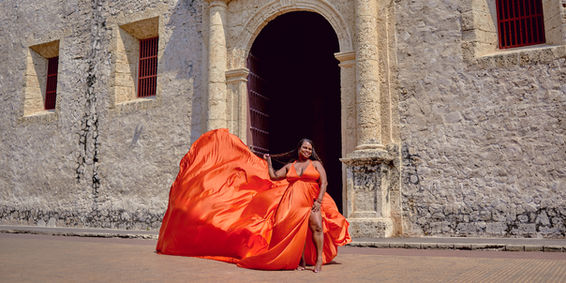 Flying Dress Cartagena Orange Dress