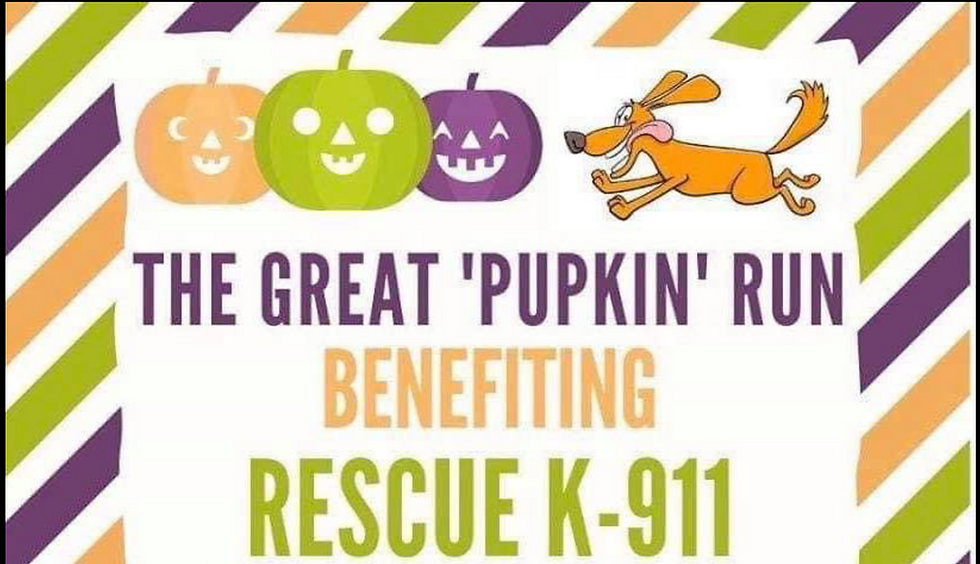 Rescue K-911's 2nd Annual Great PUPkin Run!!!