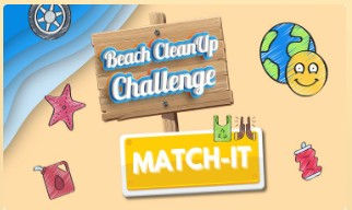 Affiche du jeu Beach Clean-up Challenge Match It