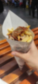 Greek street food "gyros"