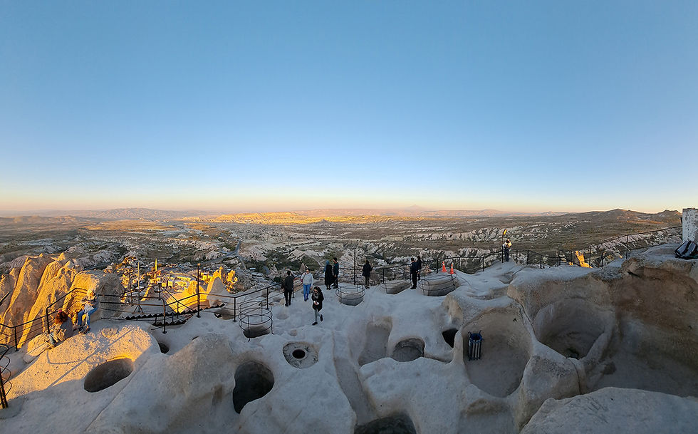 At the top of the Uchisar Castle