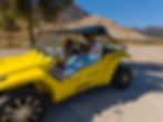 With my family in a cool rented car