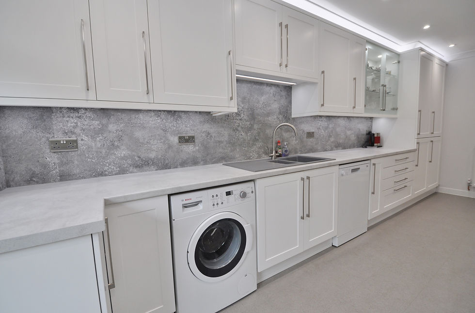Painted White Kitchen
