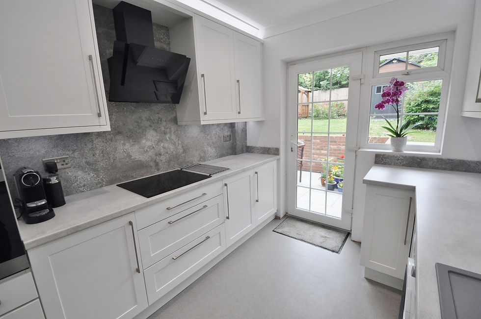 Painted White Kitchen