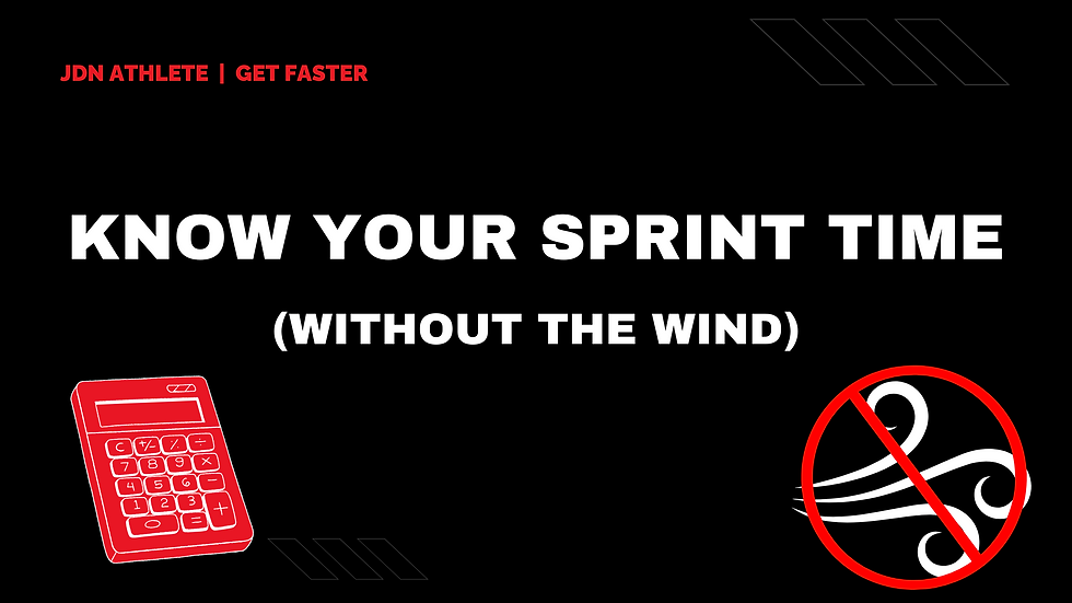 Know your sprint time without wind cover image