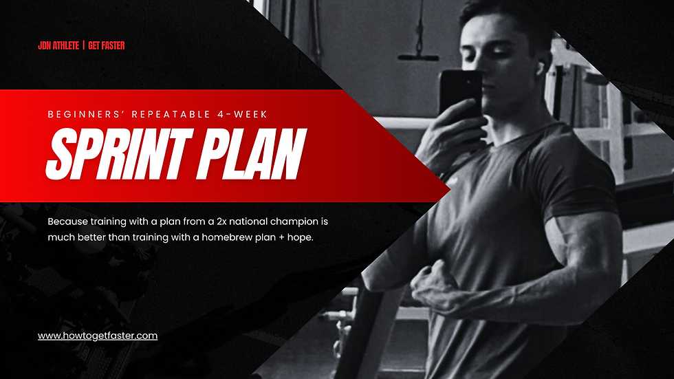 Beginners repeatable 4 week sprint plan cover image