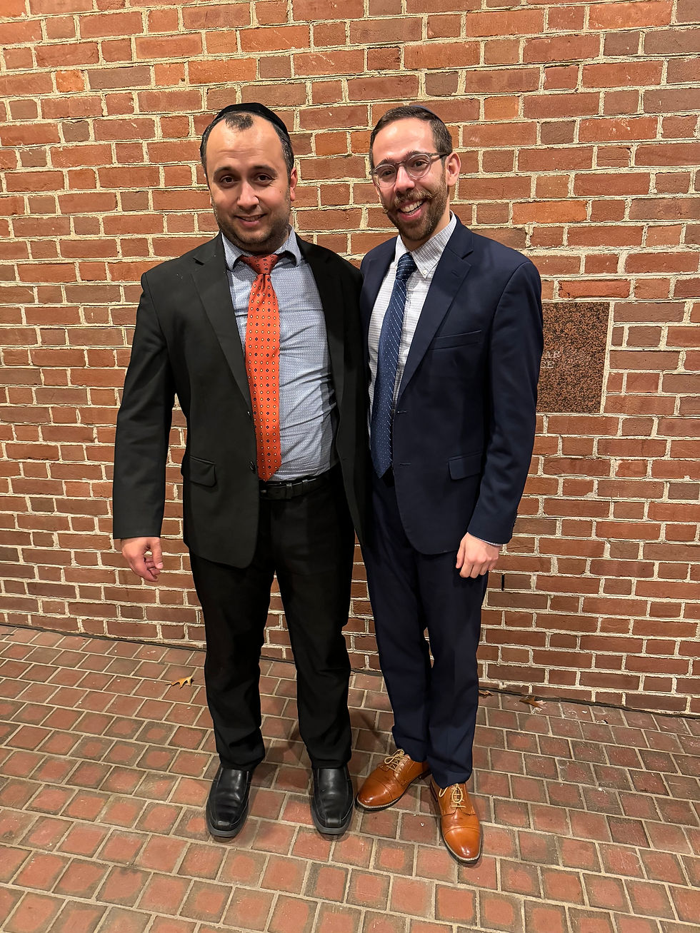 Rabbi Yosef Zarneghian with Ethan Marcus at the Philadelphia Regional Shabbaton