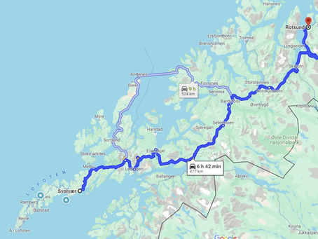 Tag36 - Von Svolvær/Lofoten zurück aufs Festland und weiter gen Nordkap