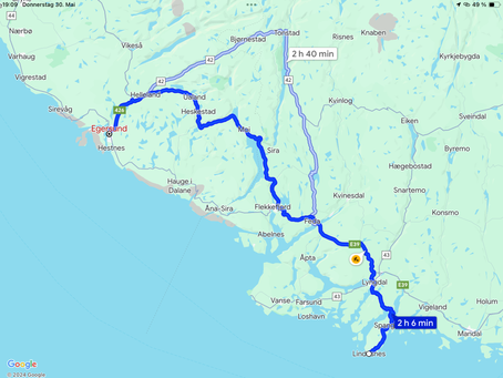 Tag12 - Wir erleben die Kraft des Windes am südlichsten Punkt von Norwegen