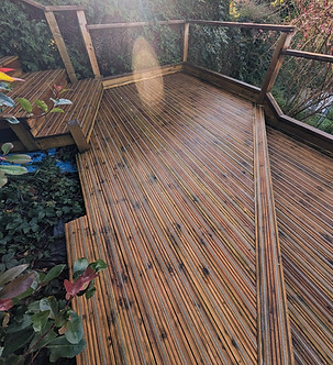 a rejuvinated deck we cleaned