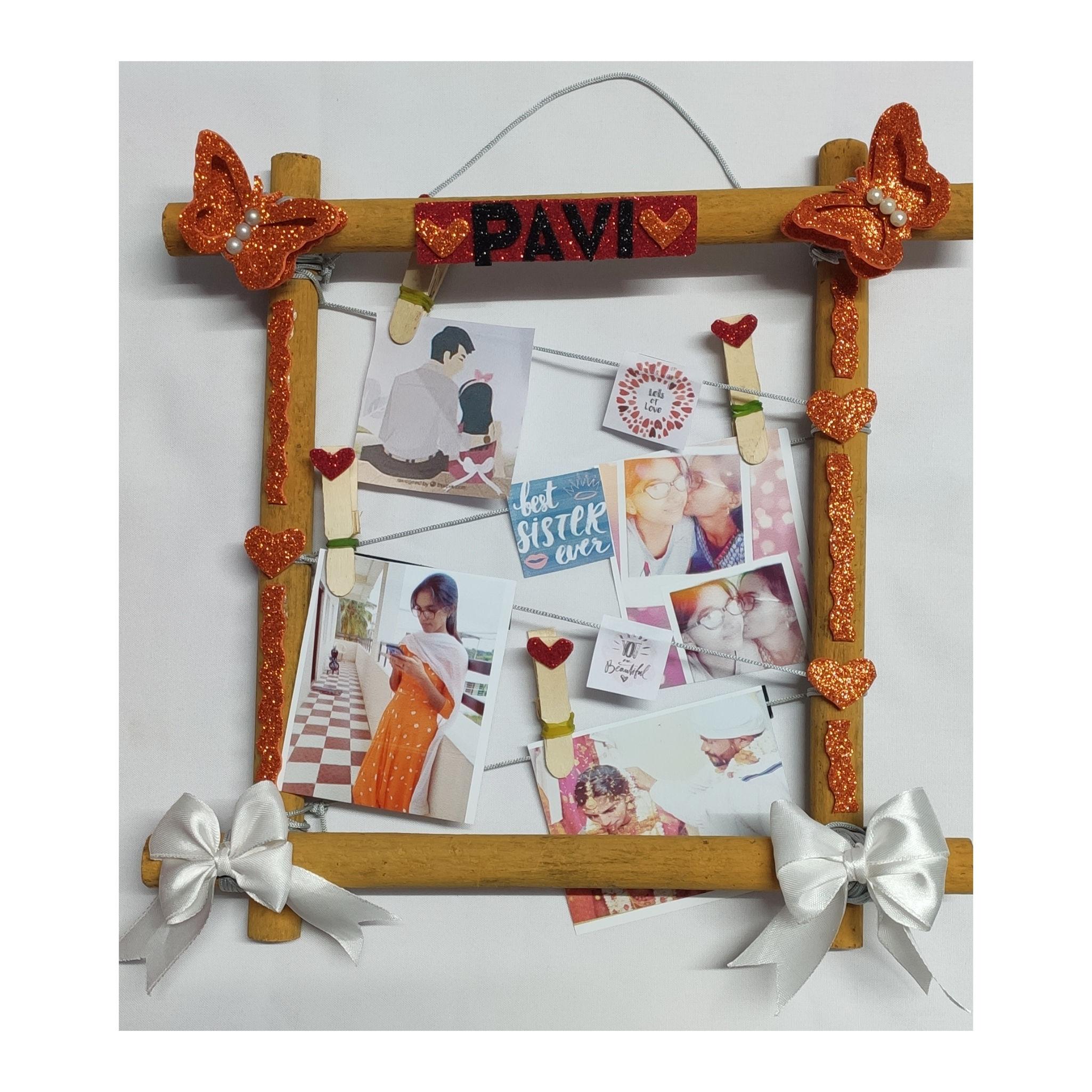 Wall hanging photo frame