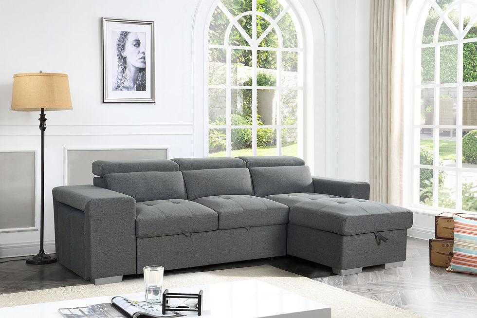 Thumbnail: Artemis Sofabed Grey Universal Corner