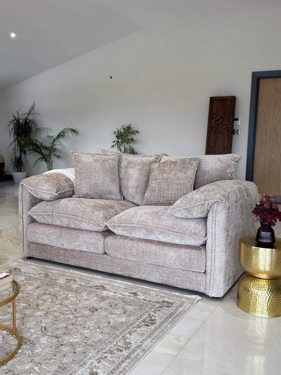 Thumbnail: Solaya Sofa Beige 2 Seater