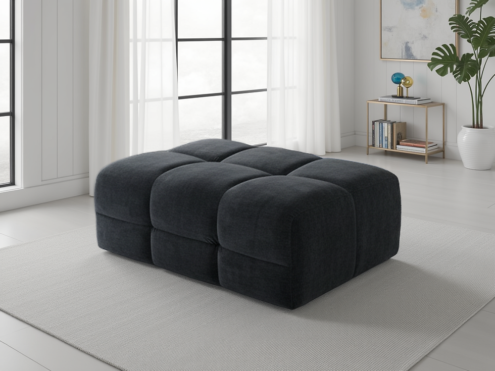 Thumbnail: Jacob Sofa Black Footstool
