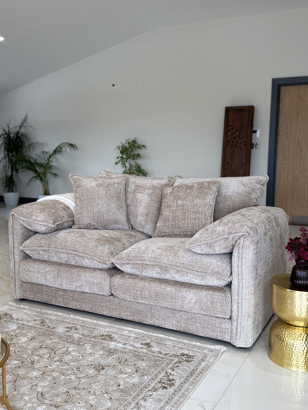 Thumbnail: Solaya Sofa Beige 2 Seater