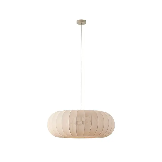 Japandi Inspired Fabric Pendant Light