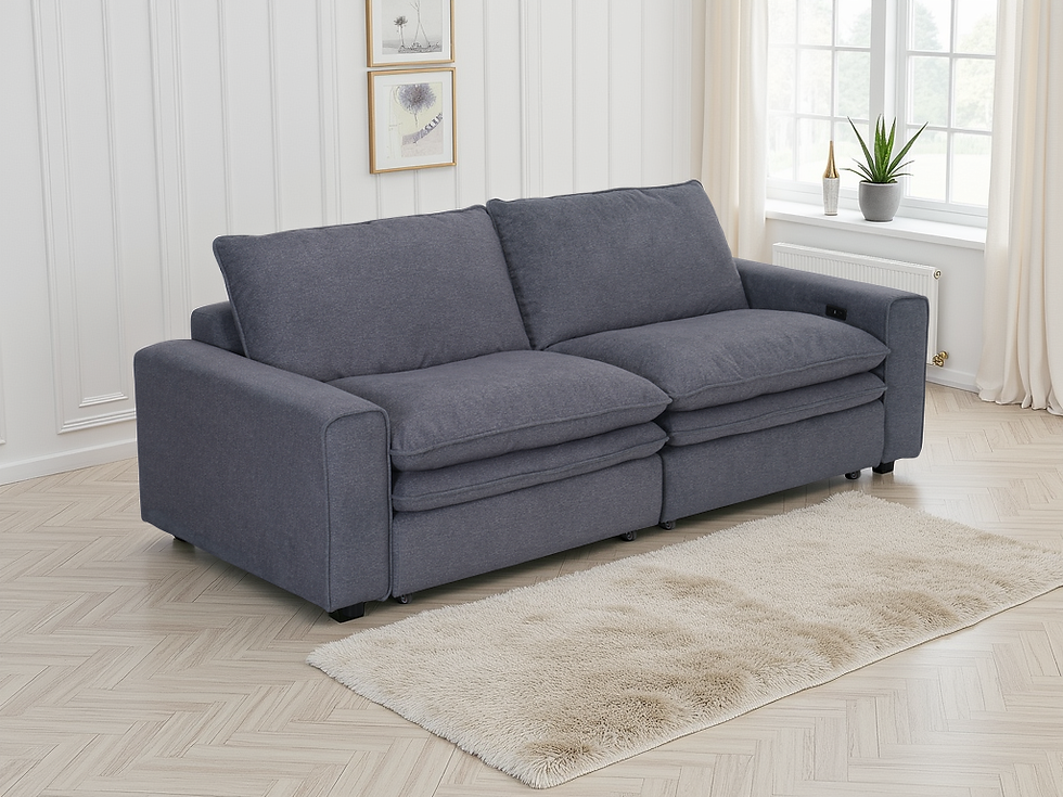 Thumbnail: Florence Cloud Grey Electric Sofa