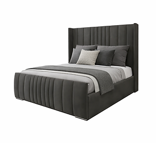 Modern Velvet Ottoman Bed