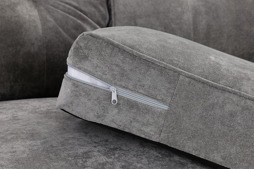 Thumbnail: Maxwell Sofa Grey Large Corner