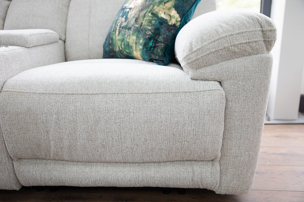Thumbnail: Owen Electric Recliner Sofa Beige Large Corner