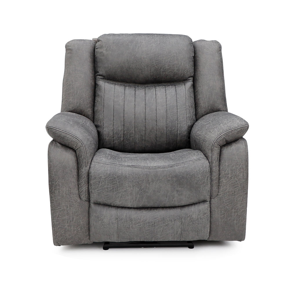 Thumbnail: Leon Electric Recliner Sofa Grey Armchair