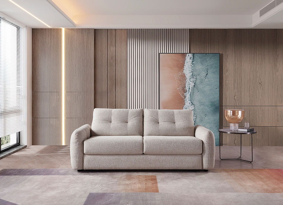 Thumbnail: Athens Sofabed Beige 3 Seater