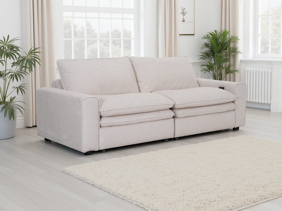 Thumbnail: Florence Cloud Beige Electric Sofa