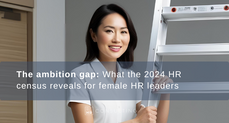 asian woman holding a ladder