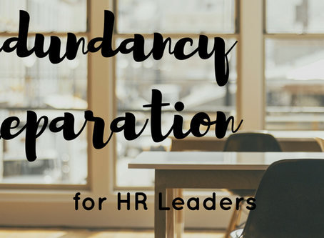 Redundancy Preparation: Logistics to get it right