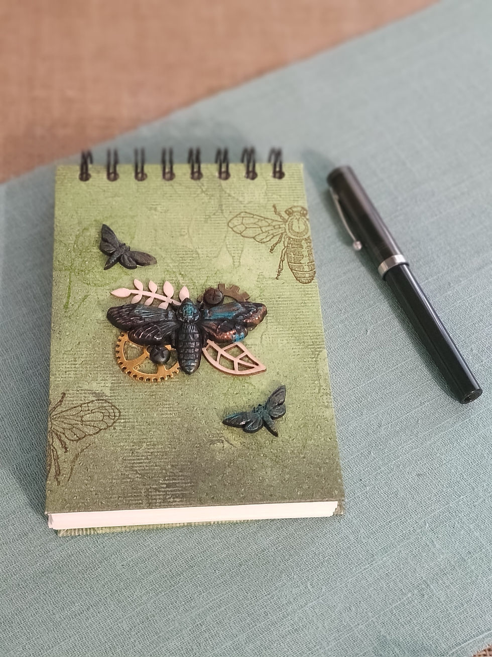 Miniature : Carnet steampunk insecte - 10 variantes