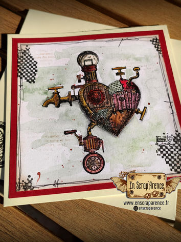 carte mecanique du coeur steampunk