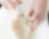 Syringe injecting a hand