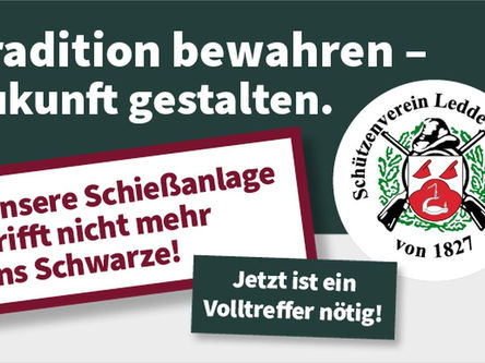 Unsere Schießanlage trifft nicht mehr ins Schwarze!