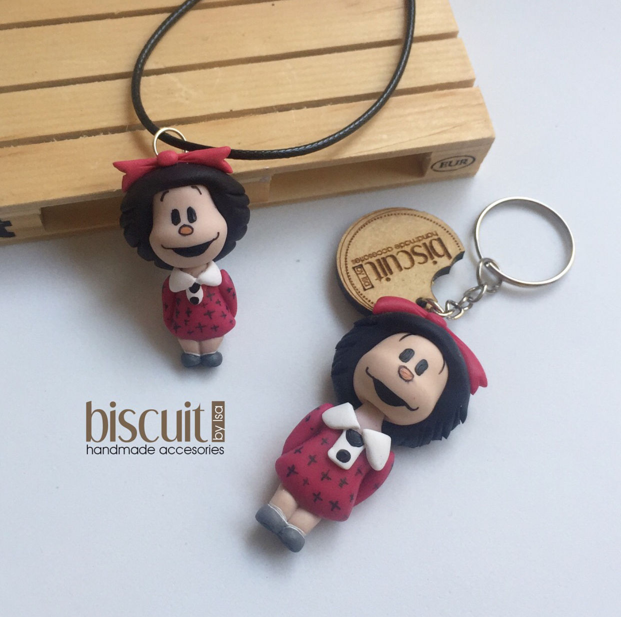 Mafalda (keychain or necklace)