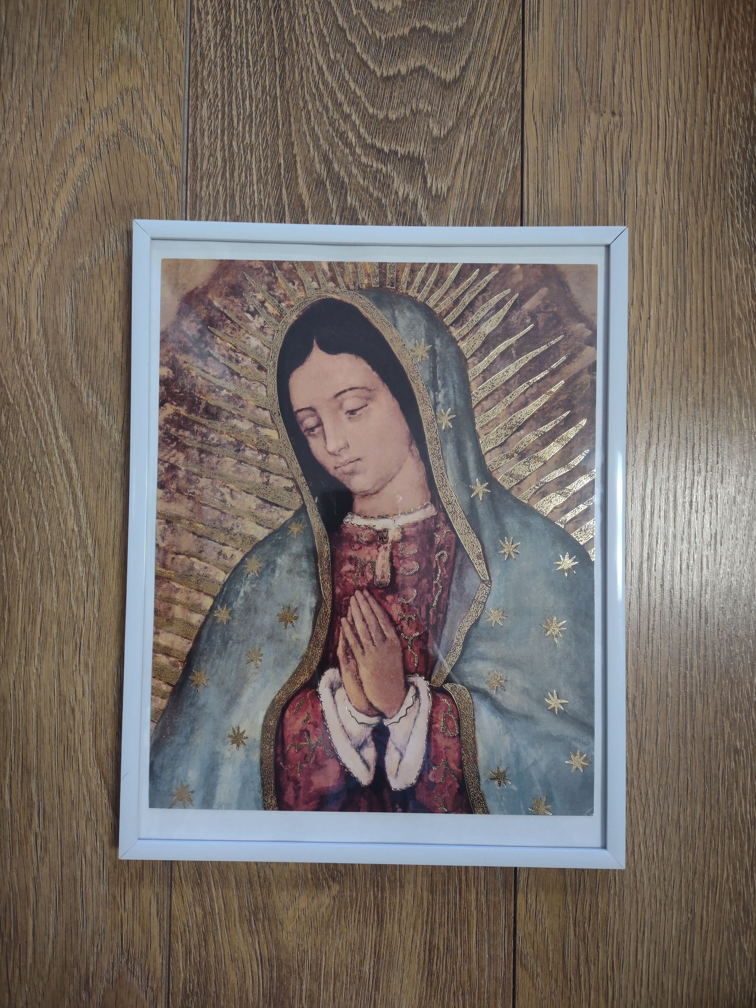 Cuadro Blanco sencillo VIrgen de Guadalupe
