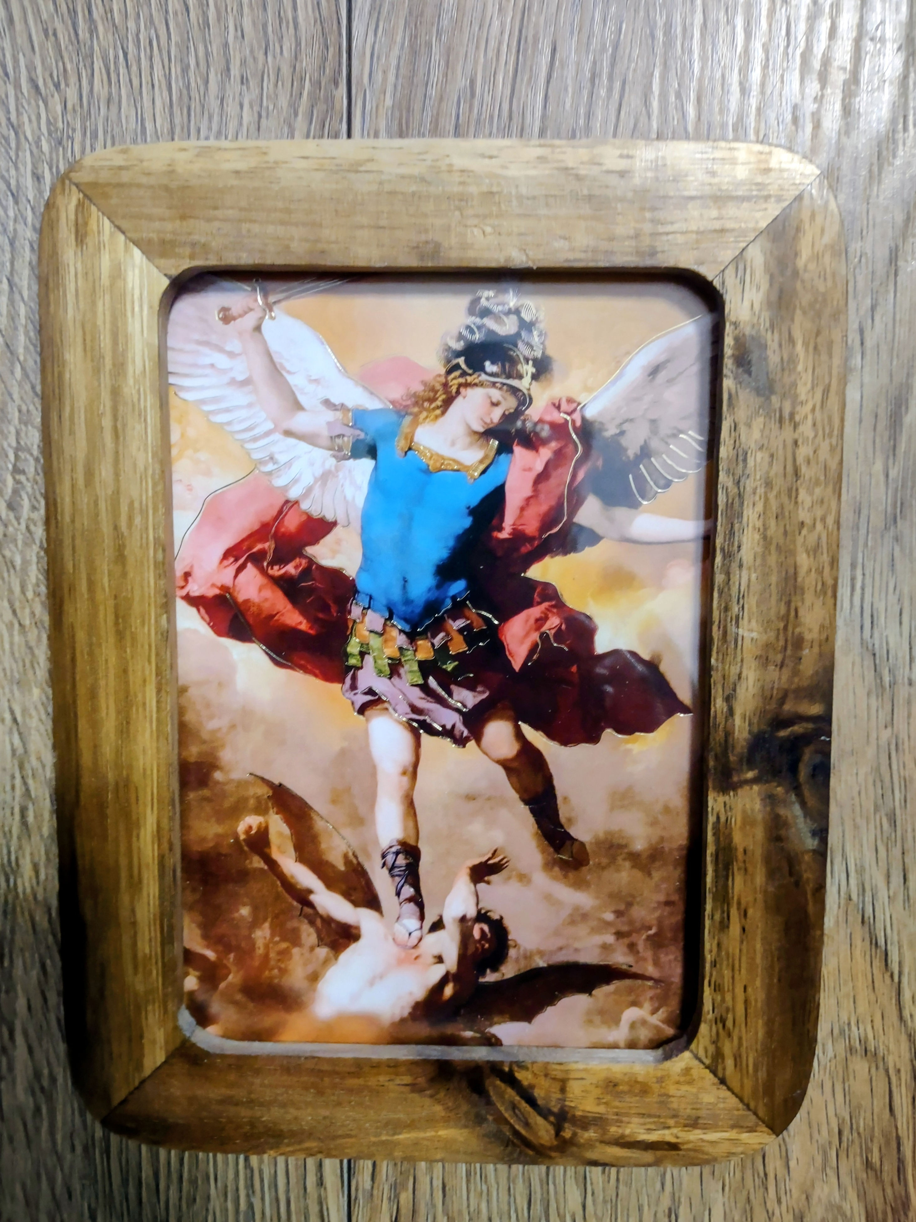 San Miguel Arcangel Cuadro Cafe 6.3x 8.5