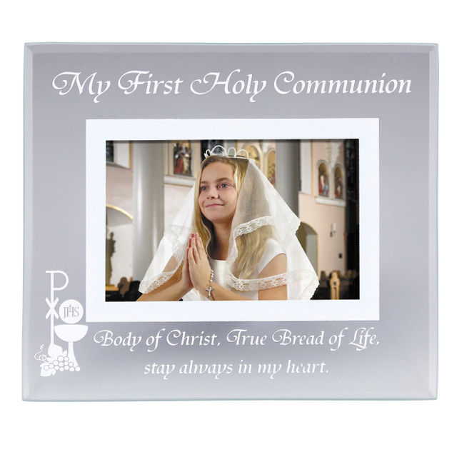 Porta Foto Vidrio "Mi Primera Comunion"