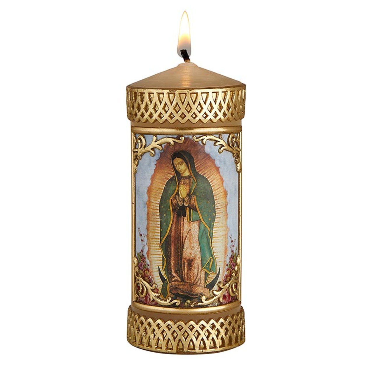 Cirio Virgen de Guadalupe 4"