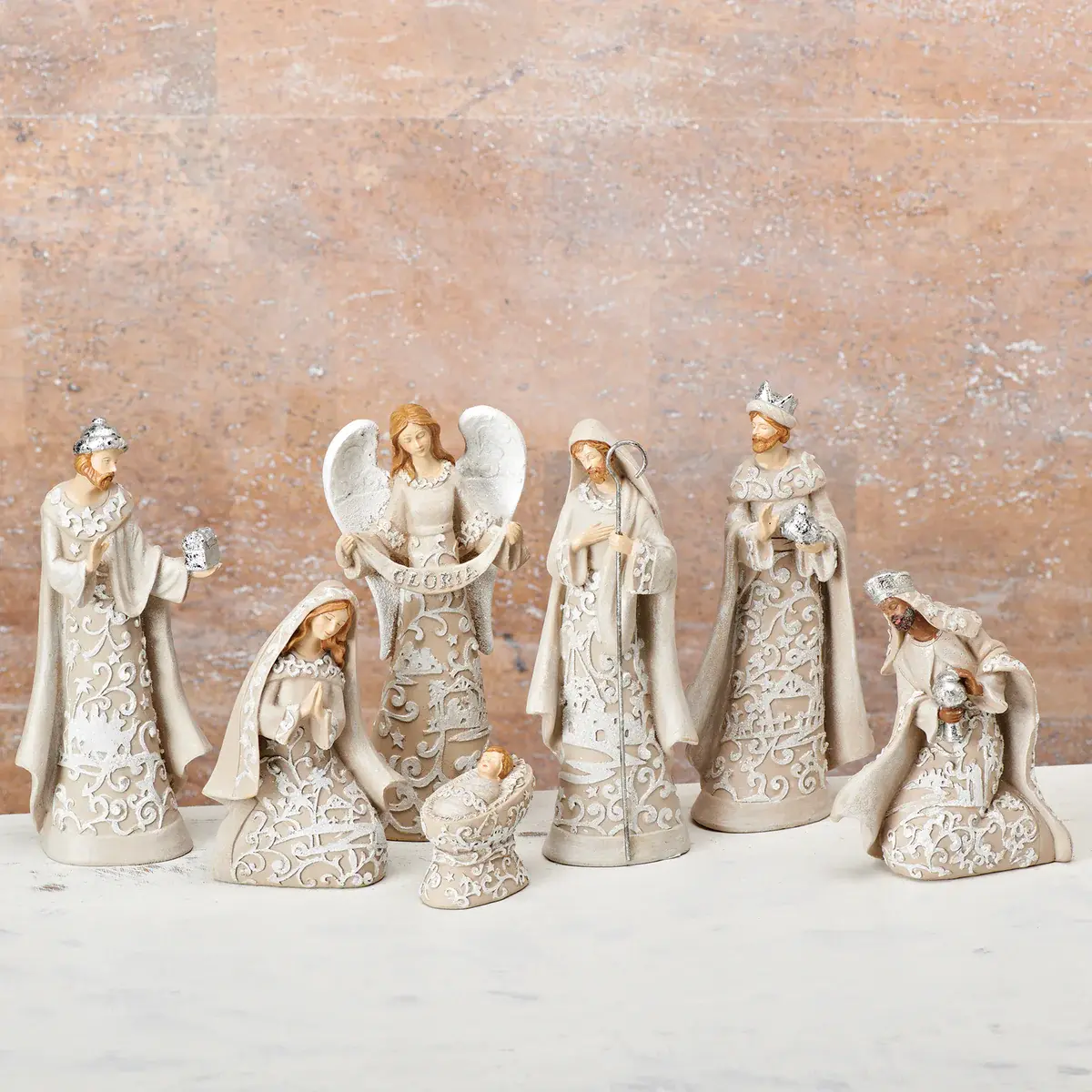 Nacimiento Blanco con Plata