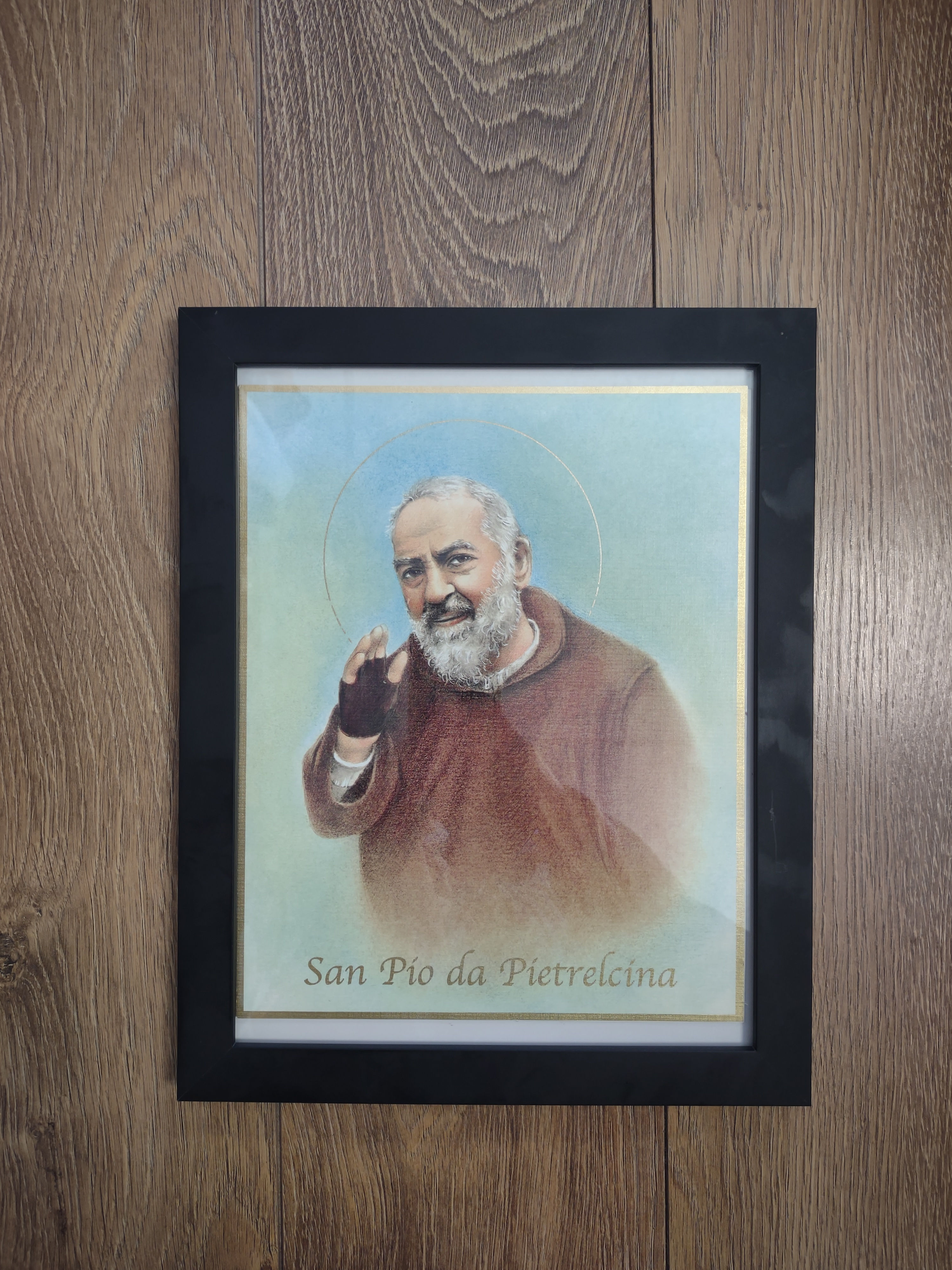 Cuadro Negro Padre Pio