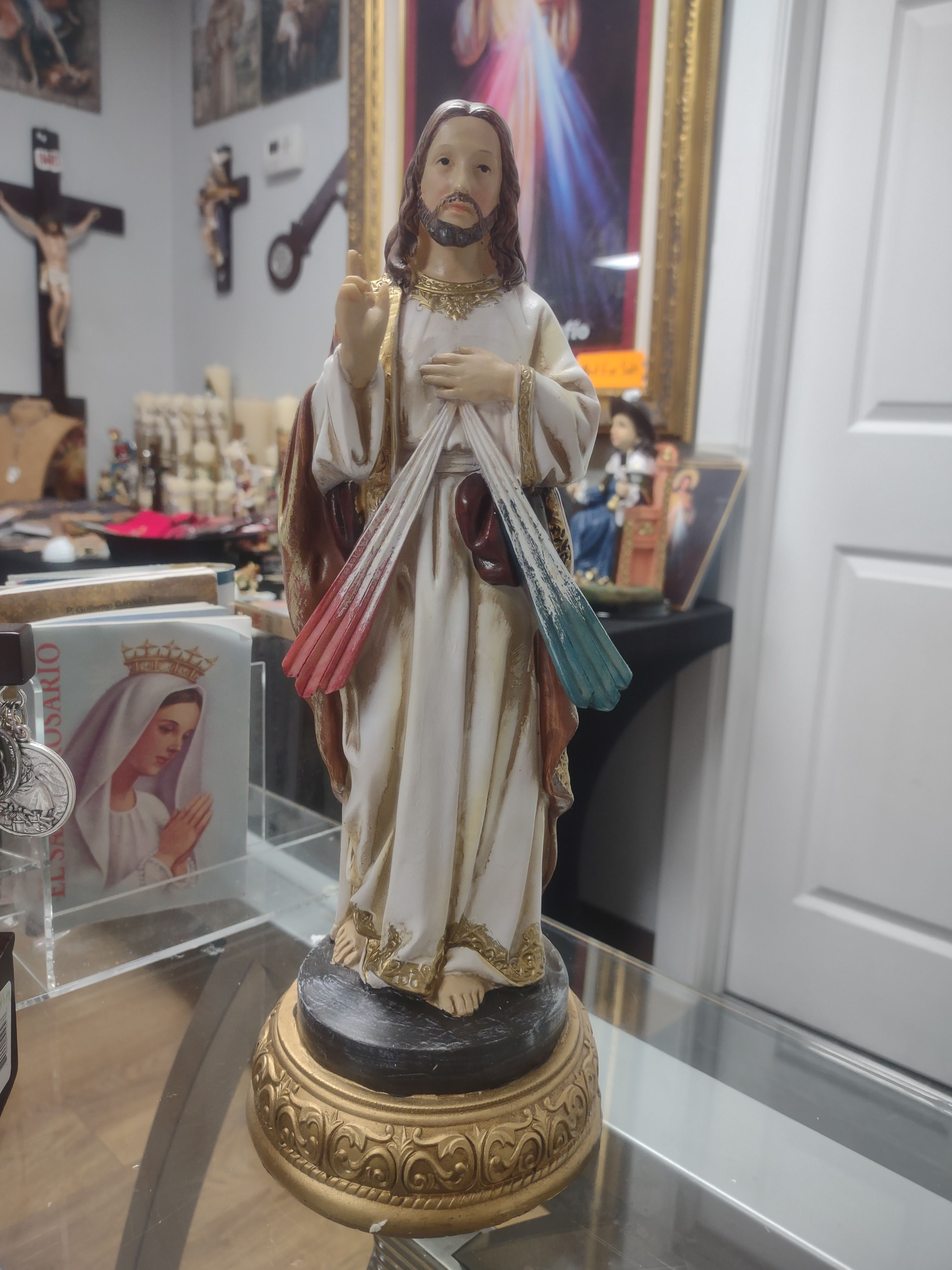 Divina Misericordia 12" con base