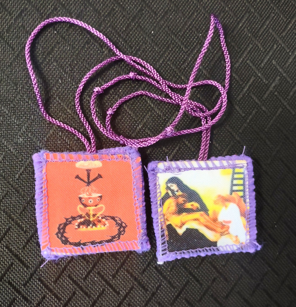 Escapulario Morado Pequeño