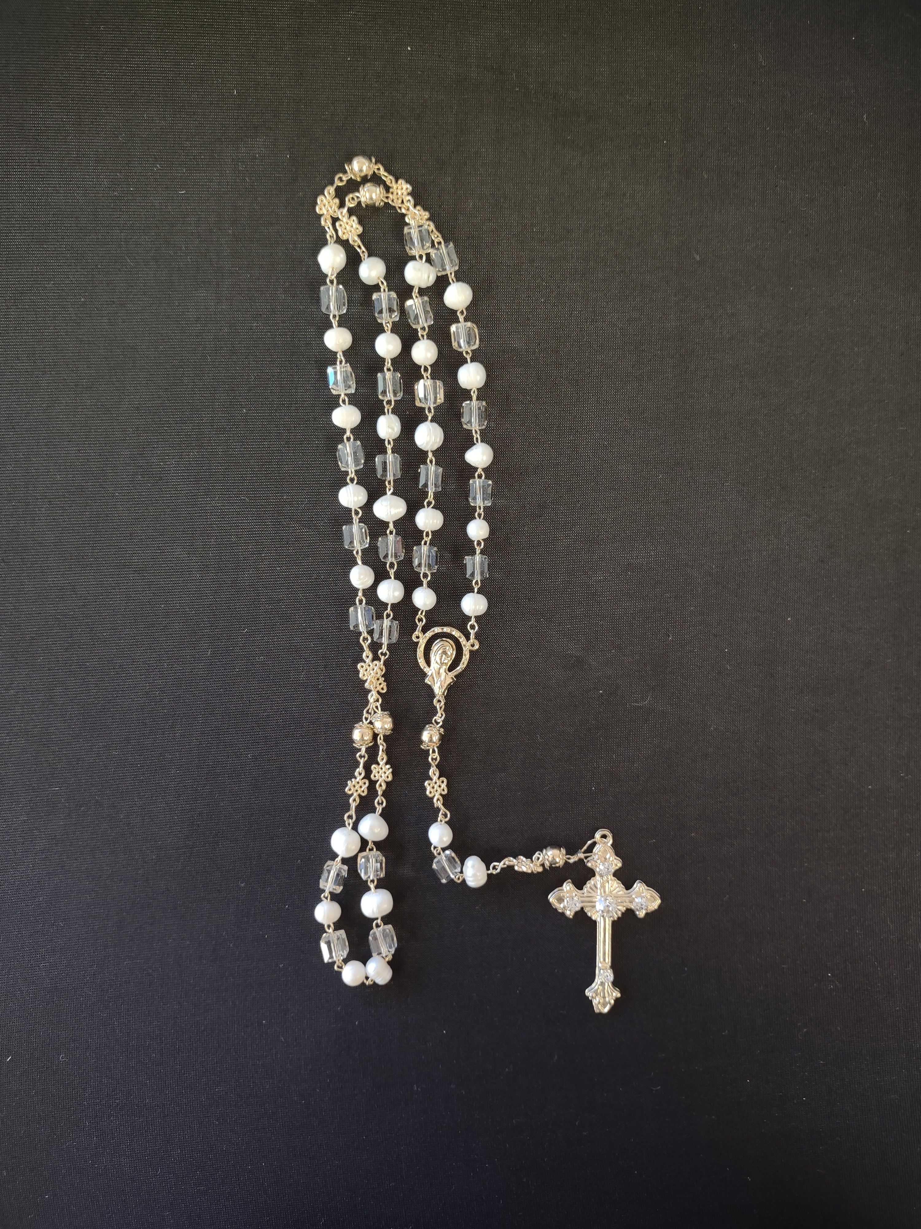 Rosario de Boda Cubos Oro